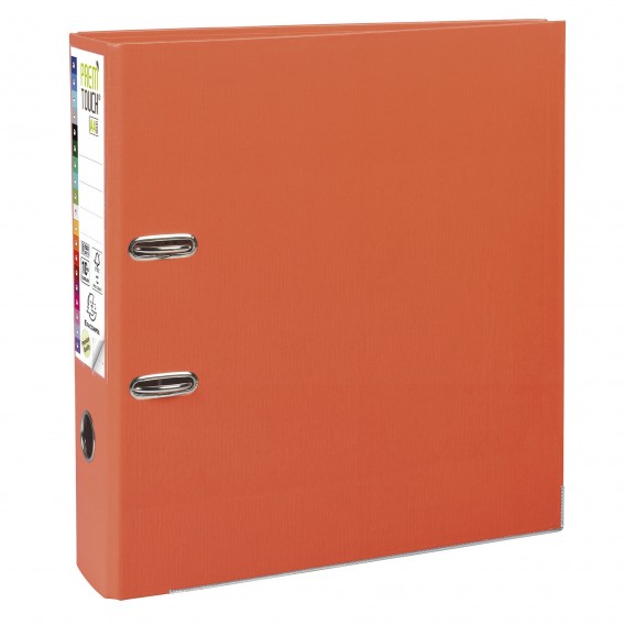 Classeur à levier Prem'Touch intérieur et extérieur en polypropylène - Dos 80mm - A4 maxi Orange