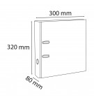 Classeur à levier Prem'Touch intérieur et extérieur en polypropylène - Dos 80mm - A4 maxi Orange