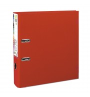 Classeur à levier Prem'Touch intérieur et extérieur en polypropylène - Dos 80mm - A4 maxi Rouge