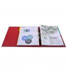 Classeur à levier Prem'Touch intérieur et extérieur en polypropylène - Dos 80mm - A4 maxi Rouge
