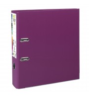 Classeur à levier Prem'Touch intérieur et extérieur en polypropylène - Dos 80mm - A4 maxi Fuchsia