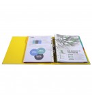 Classeur à levier Prem'Touch intérieur et extérieur en polypropylène - Dos 80mm - A4 maxi Jaune