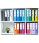 Classeur à levier Prem'Touch intérieur et extérieur en polypropylène - Dos 80mm - A4 maxi Jaune