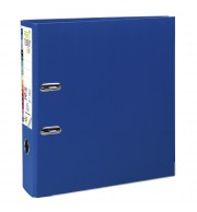 Classeur à levier Prem'Touch intérieur et extérieur en polypropylène - Dos 80mm - A4 maxi Bleu foncé