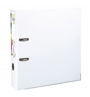 Classeur à levier Prem'Touch intérieur et extérieur en polypropylène - Dos 80mm - A4 maxi. Blanc