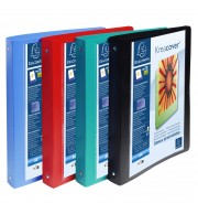 CLASSEURS PERSONNALISABLES POLYPRO DOS 40mm - ASSORTIS - CARTON DE 5