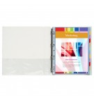 Classeur PP personnalisable Kreacover - 4 anneaux en D 20mm - A4 maxi Blanc