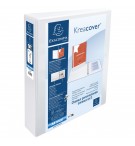 Classeur PP personnalisable Kreacover - 4 anneaux en D 40mm - A4 maxi Blanc