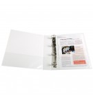 Classeur PP personnalisable Kreacover - 4 anneaux en D 40mm - A4 maxi Blanc