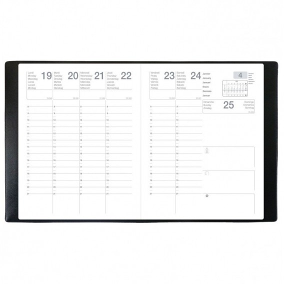 AGENDA SEMAINIER ECONOMIQUE 21X27 CM - SEPT A SEPT