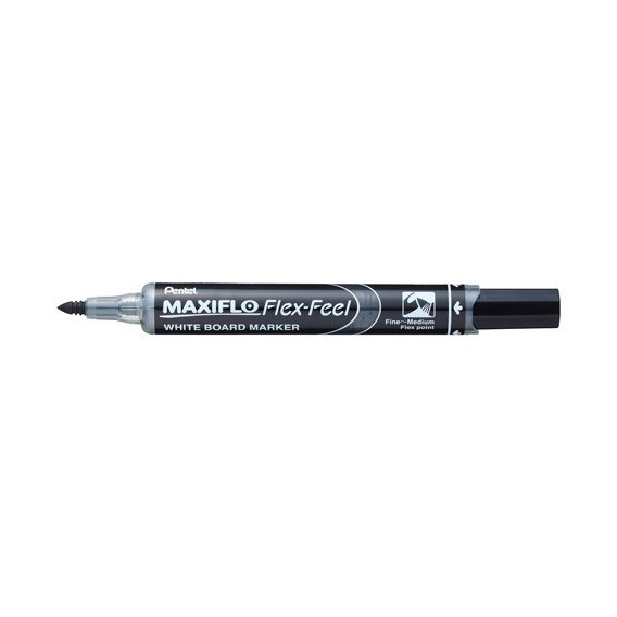 MARQUEUR EFFACABLE A SEC PENTEL MAXIFLO NOIR MOYEN MODELE