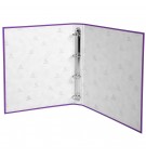 Classeur rembordé polypropylène 4 anneaux 30mm - A4 Violet