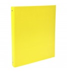 Classeur rembordé polypropylène 4 anneaux 30mm - A4 Jaune