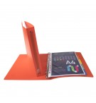 Classeur 4 anneaux 30mm polypropylène OPAK - A4 Maxi Rouge