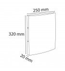 Classeur 2 anneaux 15 mm polypropylène Chromaline - A4 Rouge