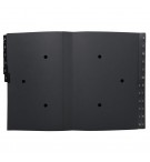 Trieur rigide Economique Ordonator 24 compartiments alphabétiques- 24x34cm Noir