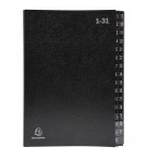 Trieur rigide Economique Ordonator 32 compartiments numériques - 24x34cm Noir