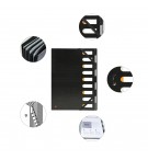 Trieur rigide HARMONIKA® Exactive® dos extensible 9 compartiments noir Noir