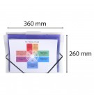 Trieur mural 6 compartiments Crystal - A4 Cristal