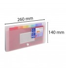 Trieur midi 7 compartiments en polypropylène Crystal - 14x26cm Cristal