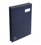 Parapheur Expansé couverture expansé, système fixapage - 24 compartiments Bleu foncé