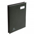 Parapheur Expansé couverture expansé, système fixapage - 24 compartiments Vert foncé