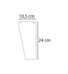 Paquet 100 fiches intercalaires trapézoïdales unies perforées Forever - 105x240mm Jaune