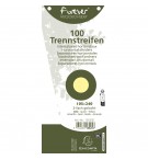 Paquet 100 fiches intercalaires trapézoïdales unies perforées Forever - 105x240mm Jaune