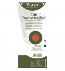 Paquet 100 fiches intercalaires trapézoïdales unies perforées Forever - 105x240mm Orange