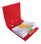 Paquet 100 fiches intercalaires trapézoïdales unies perforées Forever - 105x240mm Couleurs assorties