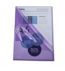 Etui carton de 100 pochettes coin PVC lisse haute résistance 13/100e - A4 Violet