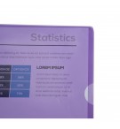 Etui carton de 100 pochettes coin PVC lisse haute résistance 13/100e - A4 Violet