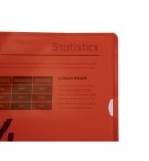 Etui carton de 100 pochettes coin PVC lisse haute résistance 13/100e - A4 Rouge