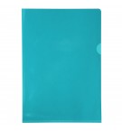 Etui carton de 100 pochettes coin PVC lisse haute résistance 13/100e - A4 Vert