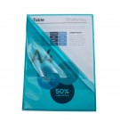 Etui carton de 100 pochettes coin PVC lisse haute résistance 13/100e - A4 Vert