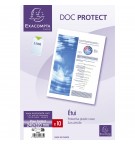 Sachet de 10 étuis de protection simples PVC lisse 20/100e - A4 maxi Cristal