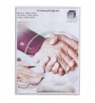 Sachet de 10 étuis de protection simple PVC lisse 20/100e - A5 Cristal