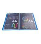 Protège-documents en polypropylène souple OPAK 20 vues - A4 Bleu clair