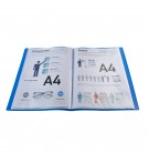 Protège-documents en polypropylène souple OPAK 80 vues - A4 Bleu clair