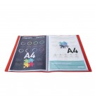 Protège-documents en polypropylène souple OPAK 100 vues - A4 Rouge