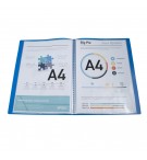 Protège-documents en polypropylène souple OPAK 100 vues - A4 Bleu clair