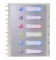 Protège-documents amovibles à anneaux polypropylène Crystal 60 vues - A4 Cristal