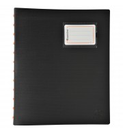 Protège-documents à anneaux avec pochettes détachables - 40 vues Exactive - A4 Noir