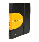 Porte cartes de visite à pochettes détachables Exacard 120 cartes Exactive® - 20x14,5cm Noir