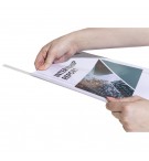 Boite de 25 baguettes à relier 3mm capacité 30 feuilles A4 Cristal