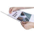 Boite de 25 baguettes à relier 6mm capacité 60 feuilles - A4 Cristal