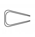 Boite de 25 baguettes à relier 9mm capacité 90 feuilles - A4 Cristal