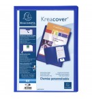 Chemise de présentation polypropylène souple Krea Cover - A4 Bleu