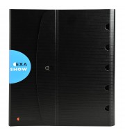 Classeur de présentation Exashow en polypropylène 4 anneaux 30mm Exactive® - A4 Noir