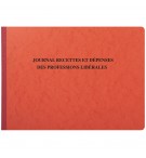 Piqûre 27x38cm - Journal des Recettes Dépenses des Professions libérales 80 pages